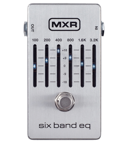MXR M-109S 6-Band Graphic EQ, Silver – Reid Music Limited MXR M-109S 6-Band Graphic EQ, Silver – Reid Music Limited