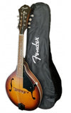 Fender PM-180E Mandolin, Walnut Fingerboard - Aged Cognac Burst