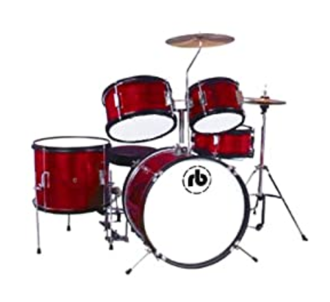 RB JR-5 - 5 Piece Junior Drum Set - Metallic Wine Red