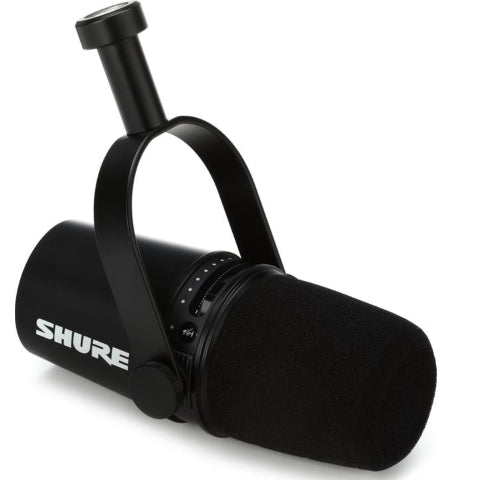 Shure MV7 XLR/USB Dynamic Podcasting Microphone - Black