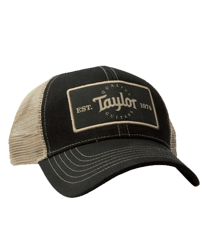 Taylor Original Trucker Adjustable Ball Cap, Black & Khaki