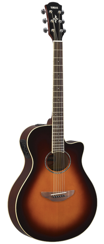 Yamaha APX600 Thinline Acoustic-Electric Cutaway, Old Violin Sunburst